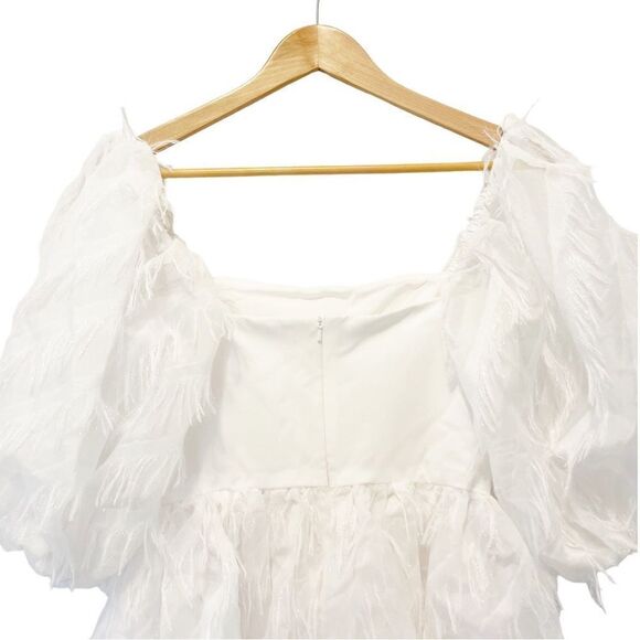 Black Halo Pepper Mini Dress White in Size 4 - Picture 8 of 10